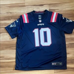 Nike Blue Patriots Jersey with Red and White Accents